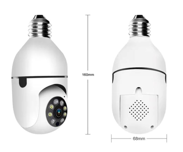 Câmera Lâmpada Panorâmica LED CA011 Kaypestore 