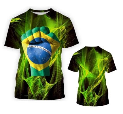 Camiseta Patriota "Ordem e Progresso" Bolsonaro001 Kaypestore Resistencia P 