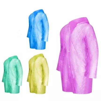 Capa de Chuva Infantil Unisex MDI009 Kaypestore Branco 