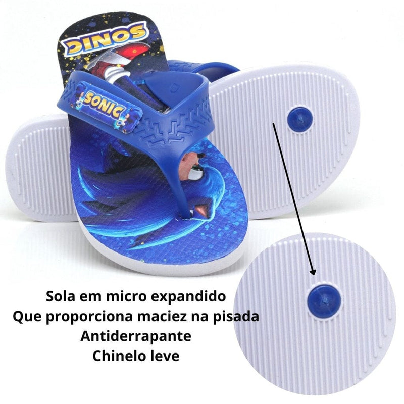 Chinelo Infantil Sonic Calin005 Kaypestore 