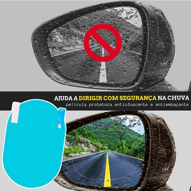 ClearVision™ - Pelicula Anti Embaçante e Anti Reflexo para Retrovisor (Luz Alta) Premium (Importada) VC003 Kaypestore 