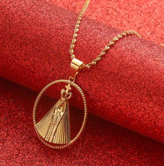 Colar Benção Nossa Senhora Aparecida - PROMOÇÃO AR001 Kaypestore 