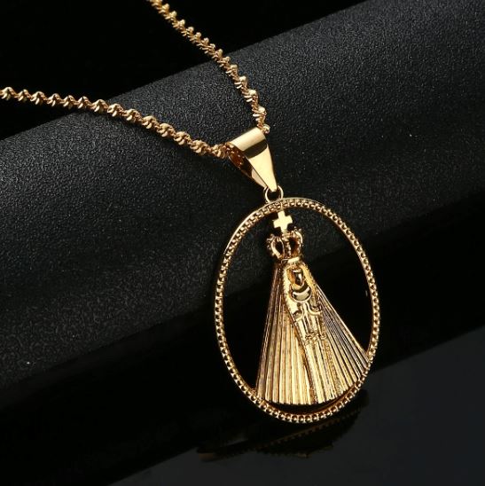 Colar Benção Nossa Senhora Aparecida - PROMOÇÃO AR001 Kaypestore 