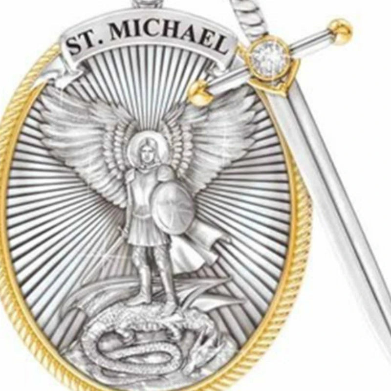 Colar de São Miguel Arcanjo - Um Escudo de Proteção ACES007 Kaypestore 