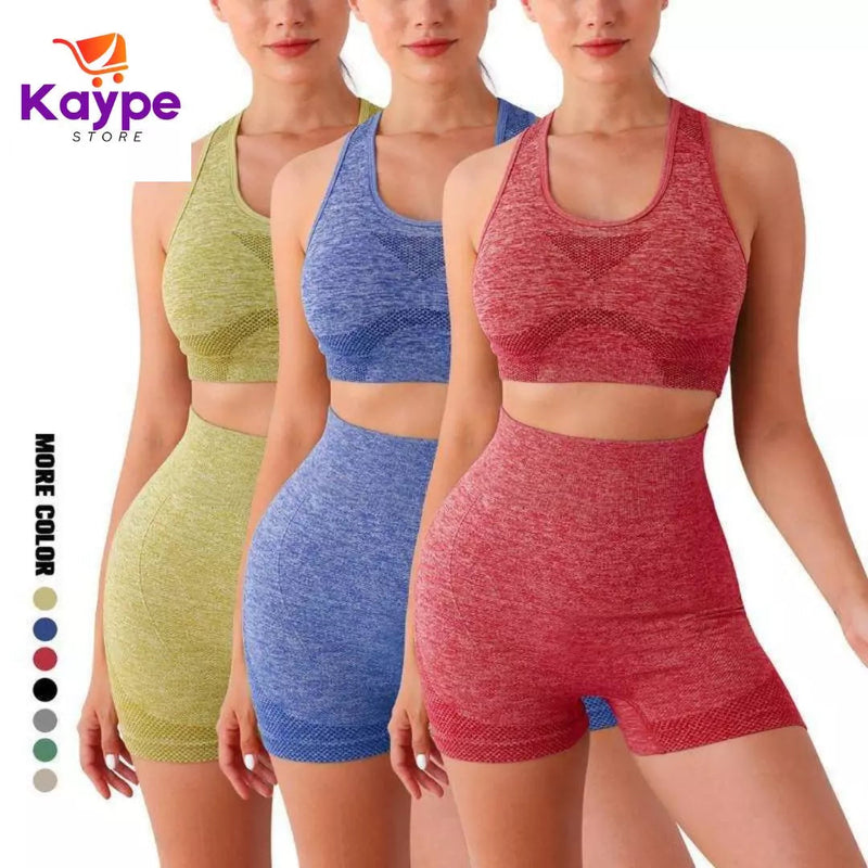 Conjunto Top e Shorts Fitness para Academia Kaypestore 