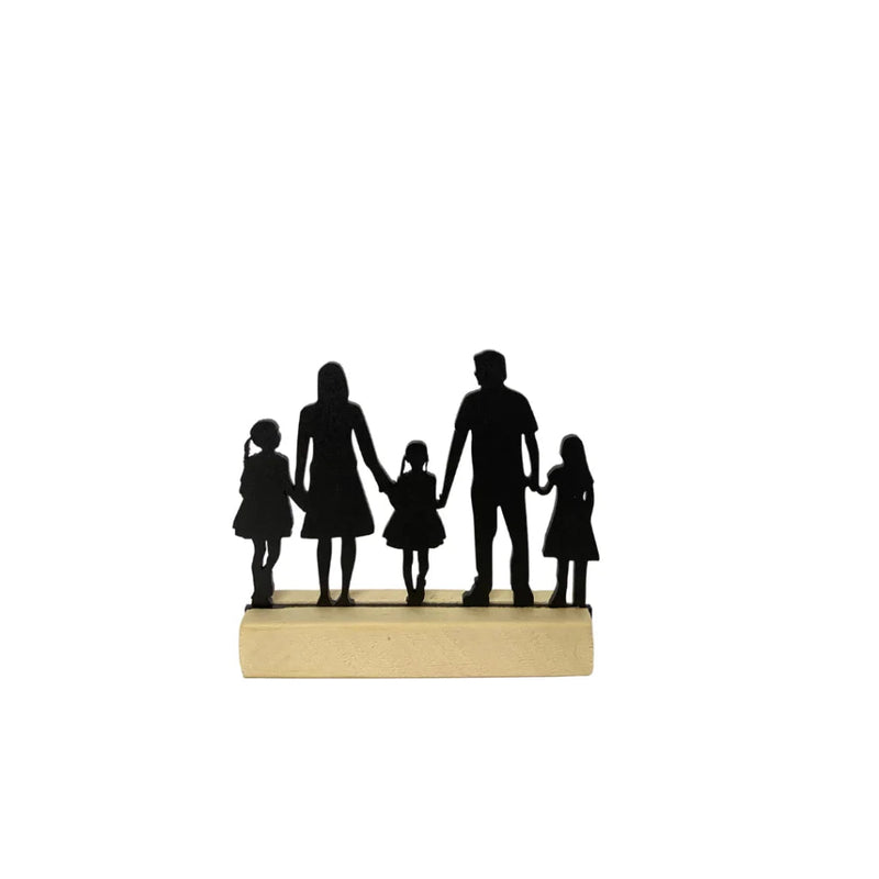 Enfeite de Mesa - Silhueta Família Kaypestore 
