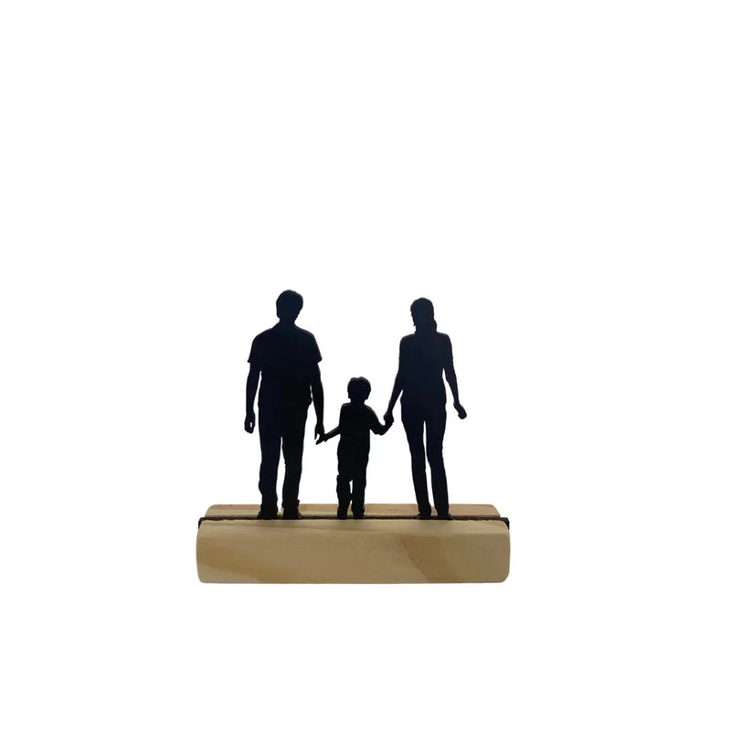 Enfeite de Mesa - Silhueta Família Kaypestore 