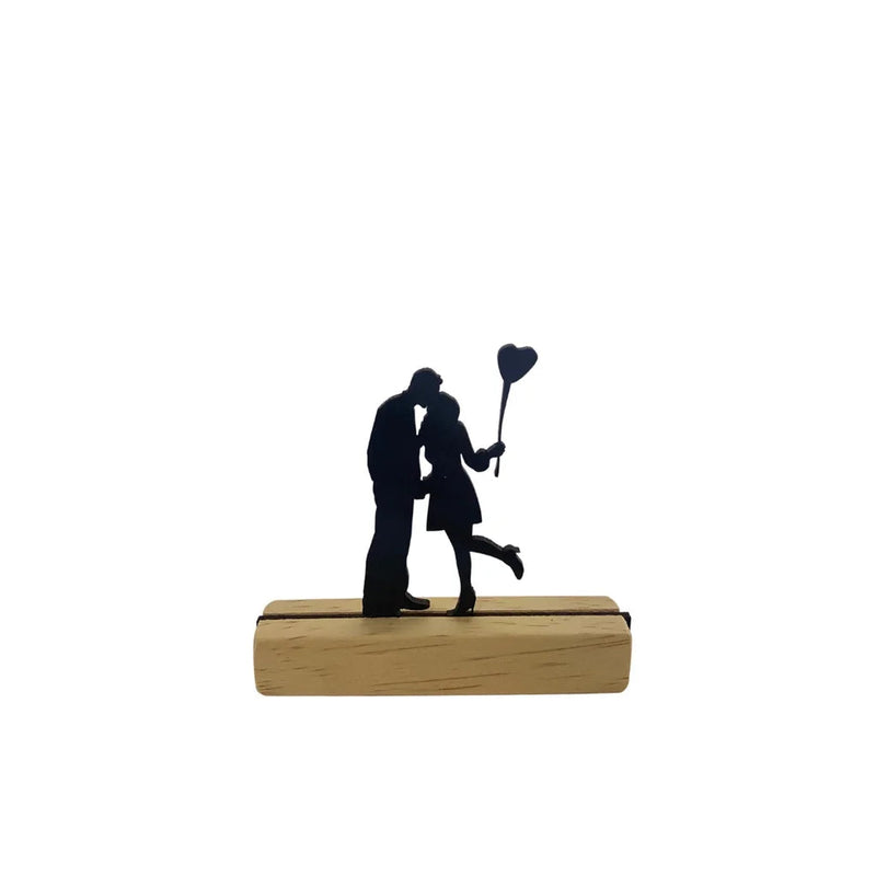 Enfeite de Mesa - Silhueta Família Kaypestore Casal 