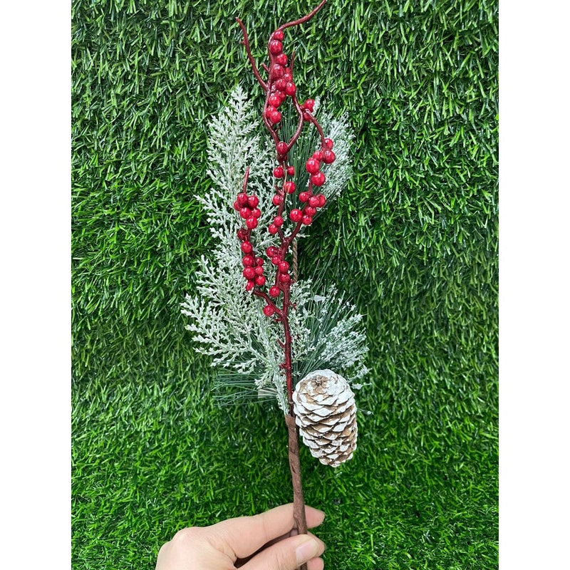 Flor para Enfeite de Natal - Holly Cherry - Feito a Mão NT007 Kaypestore 