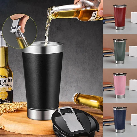 FreskBeer: O copo térmico de 473ML que mantém sua Bebida sempre Gelada CA021 Kaypestore 