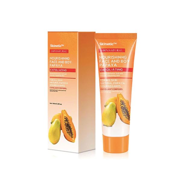 Gel Para Esfoliação e Clareamento Natural da Virilha, Axila e Rosto Com Extrato de Mamão Papaya - Skinetic BL031 Kaypestore 1 Unidade 