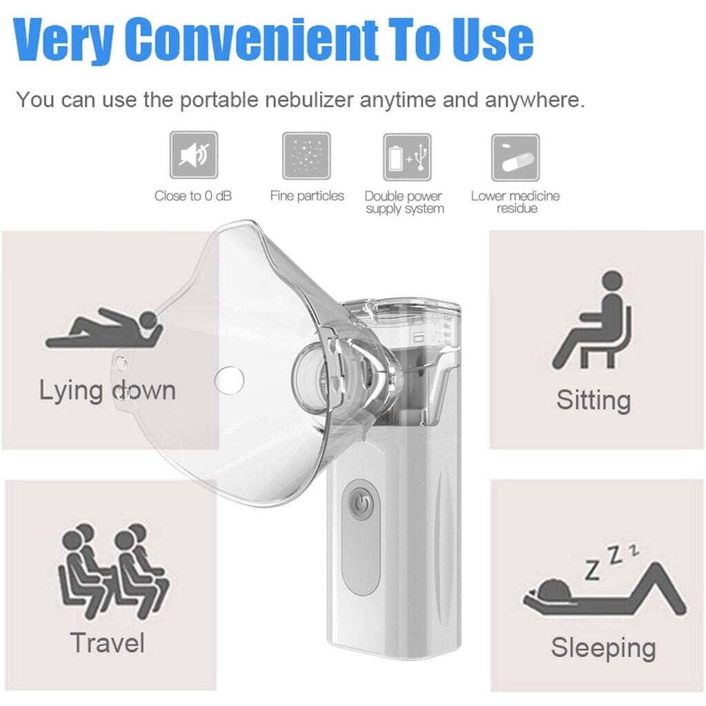 Inalador e Nebulizador Portatil Silencioso ORIGINAL (Adulto / Infantil) - Sinta o Alívio em Qualquer Lugar! Kaypestore 