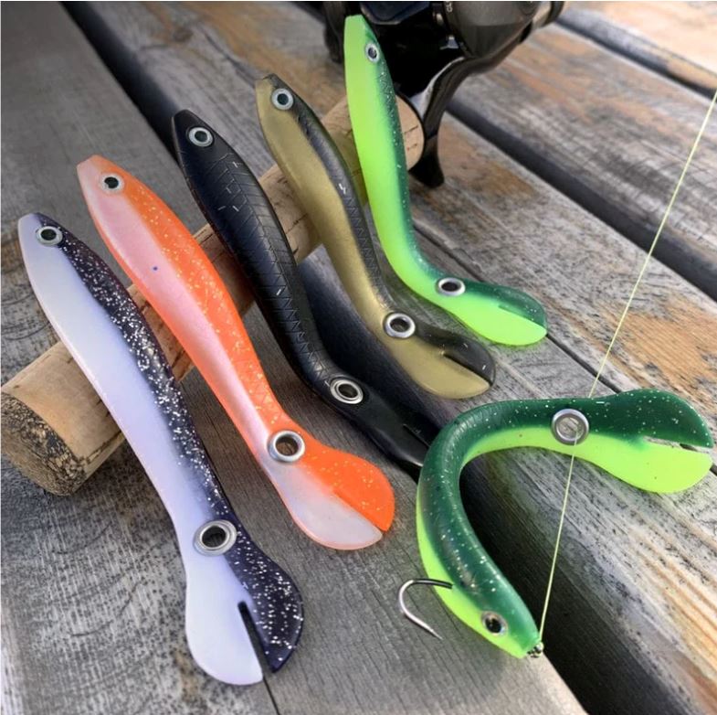 Isca Artificial de Silicone - Leve 5 Unidades PESCA001 Kaypestore 