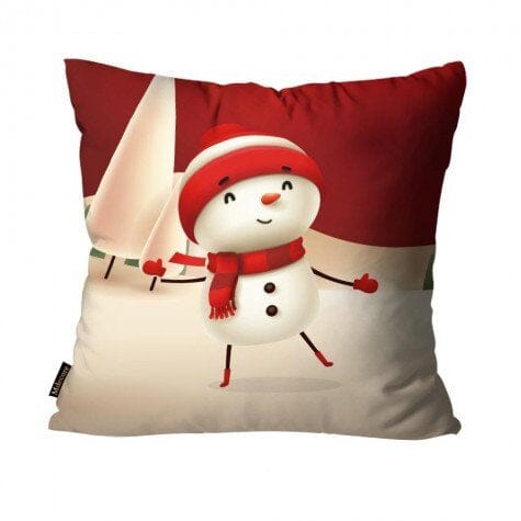 Kit 4 Capas de Almofadas Feliz Natal Vermelha NT003 Kaypestore 