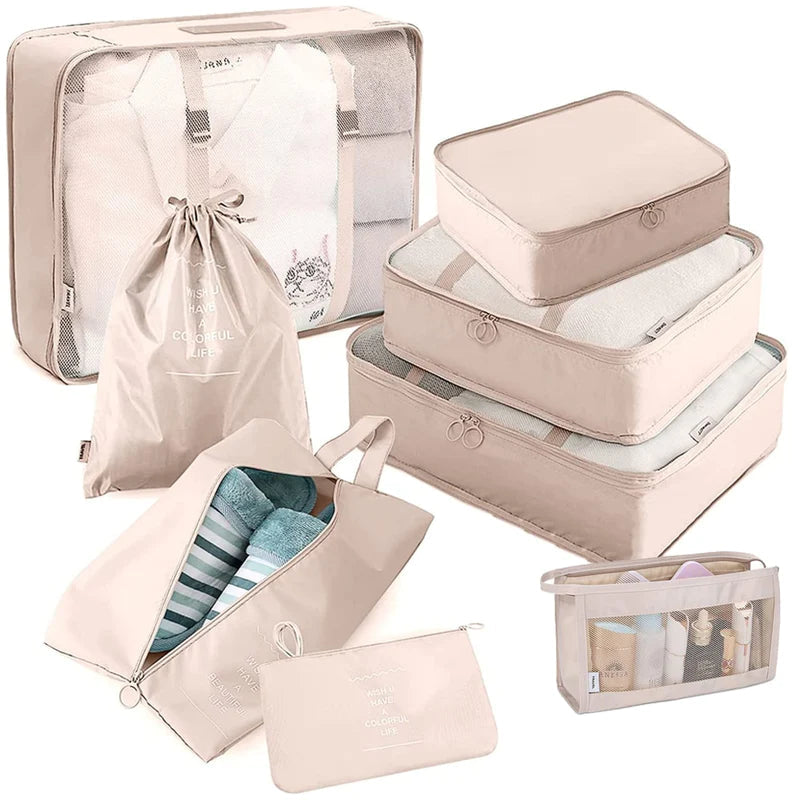 Kit Bagtravel - 08 Bolsas Organizadoras: Organização e Elegância em Suas Viagens BOLSA006 Kaypestore 
