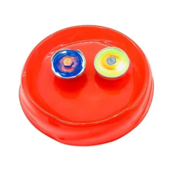 Kit BeyBlade - 2 Beyblade de Metal + lançador + Arena BRQ001 Kaypestore 