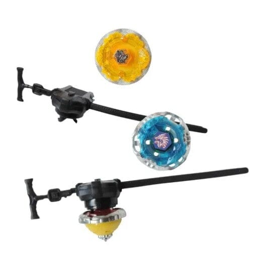 Kit BeyBlade - 2 Beyblade de Metal + lançador + Arena BRQ001 Kaypestore 