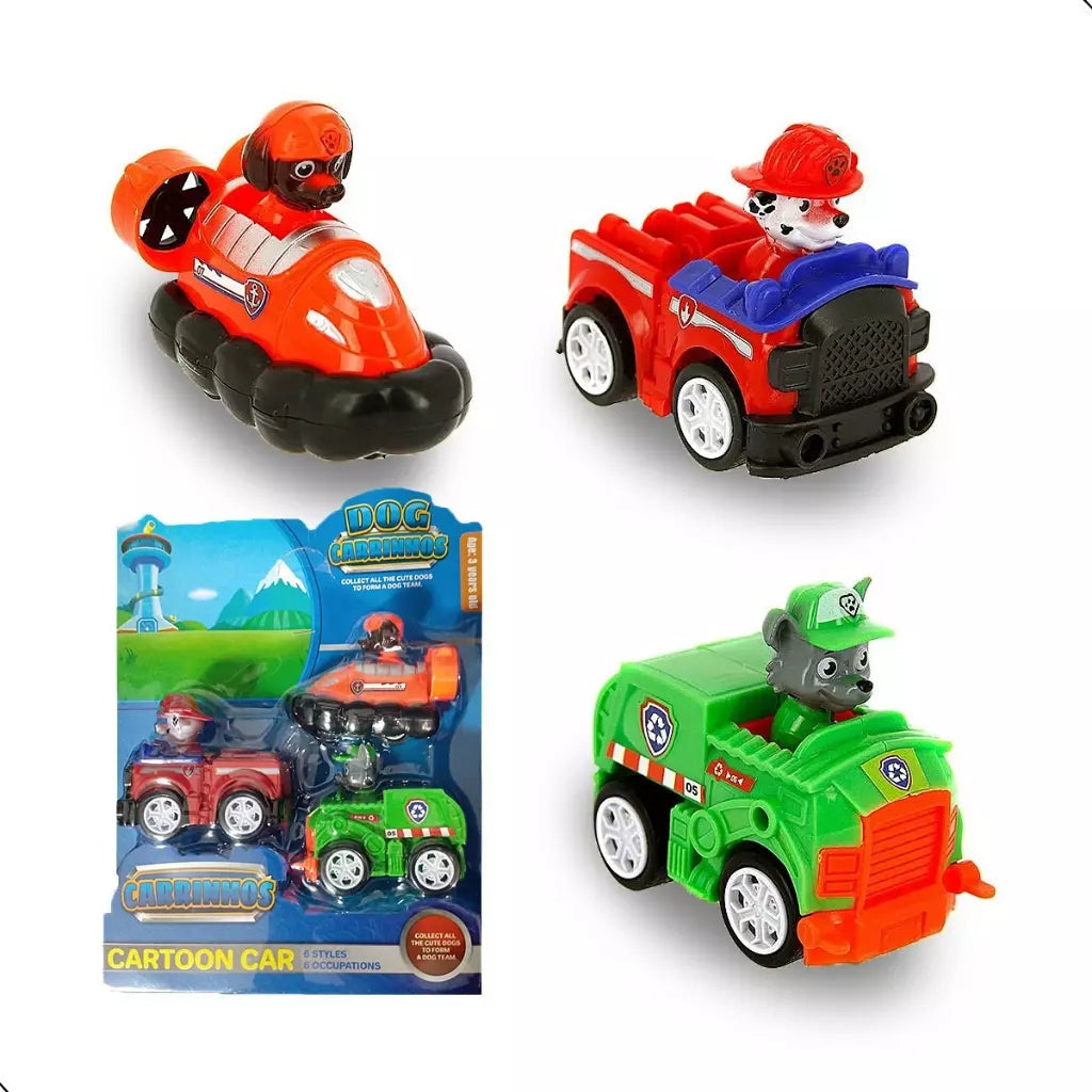 Kit Carros Personagens Patrulha Canina - Promoção Dia das Crianças Kaypestore 