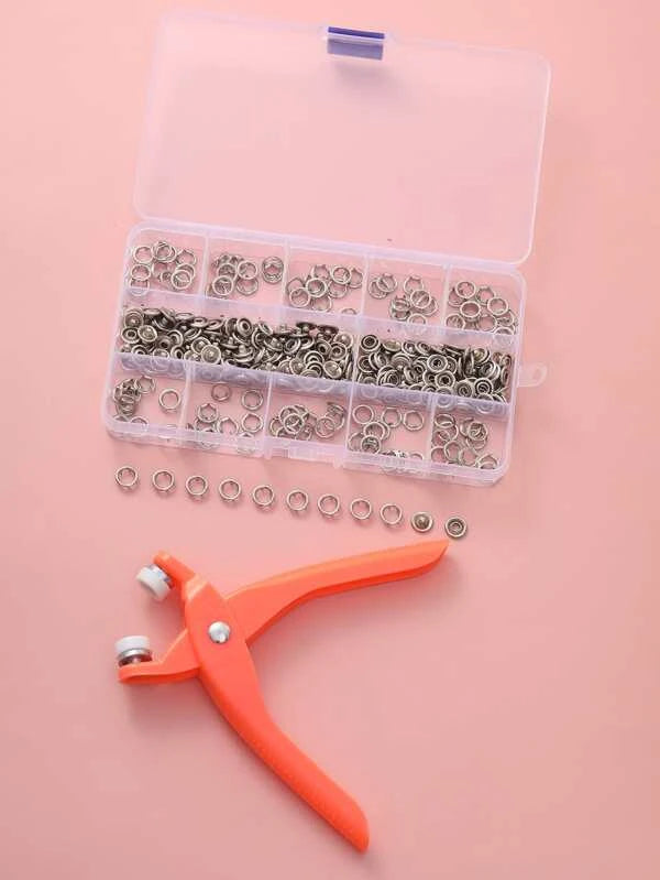 Kit Fire Alicate Fixador de Botões de Pressão Original - Leve 100 Conjuntos de Botão Grátis Kaypestore 