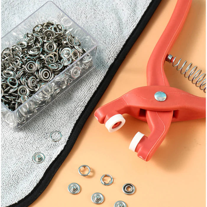 Kit Fire Alicate Fixador de Botões de Pressão Original - Leve 100 Conjuntos de Botão Grátis Kaypestore 