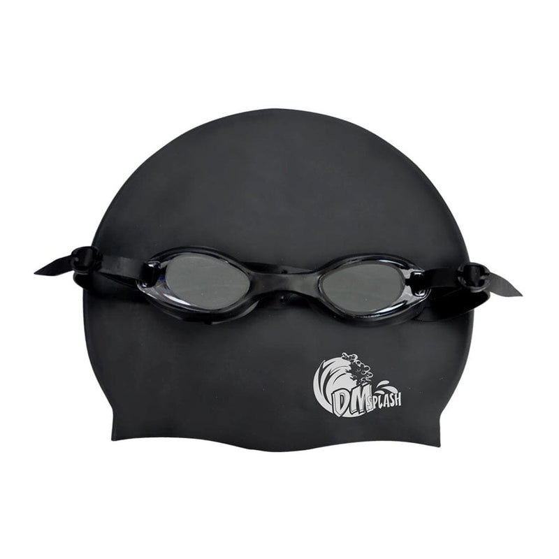 Kit Natação / HidroGinastica: Óculos e Touca - Proteção e Conforto na Água Kaypestore Preto 