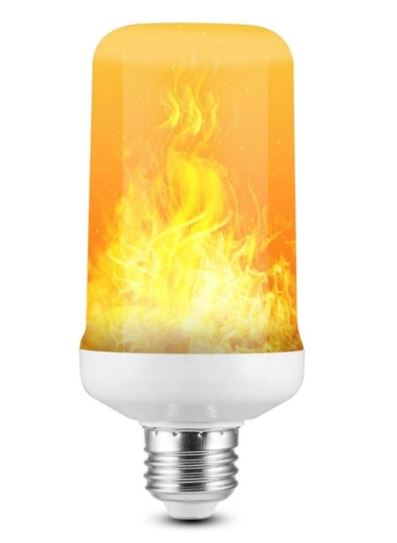 Lampada de Fogo Flamenjante LED - ECONOMIZE E TENHA SEU AMBIENTE TRASFORMADO CA006 Kaypestore Quadricular 1 Unidade 