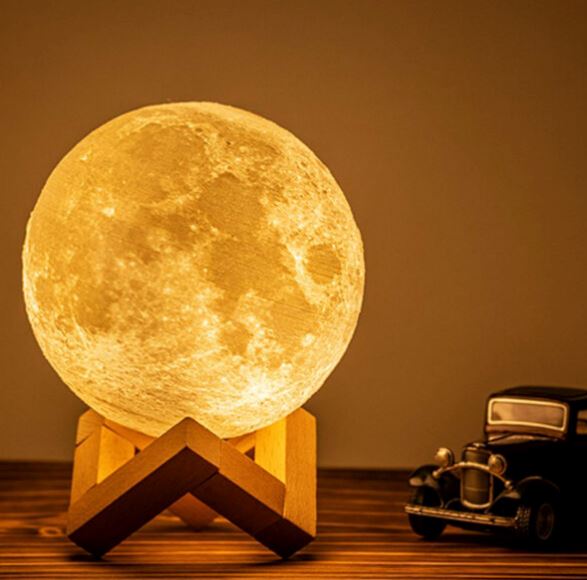 Luminaria de Lua Cheia Colorida - Promoção Dia dos Namorados DEC001 Kaypestore 8 CM 