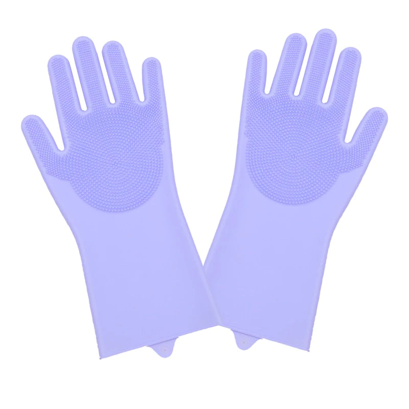 Luva Magica Lava Louças de Silicone Original - Durabilidade de 2 a 5 anos CZ014 Kaypestore Roxo 
