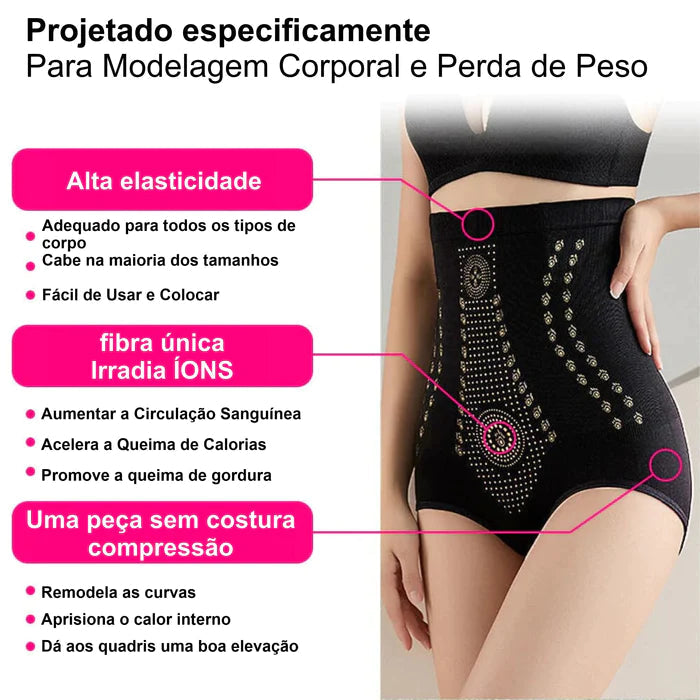 MagneticBelt - Cinta / Calcinha Magnetica com IONS TECH - Elimina Medidas, Estrias e Celulites Kaypestore 