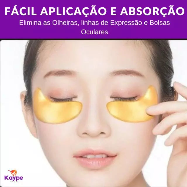 Máscara Para Os Olhos Golden Eye - Acabe com suas Olheiras e Bolsas Oculares Kaypestore 