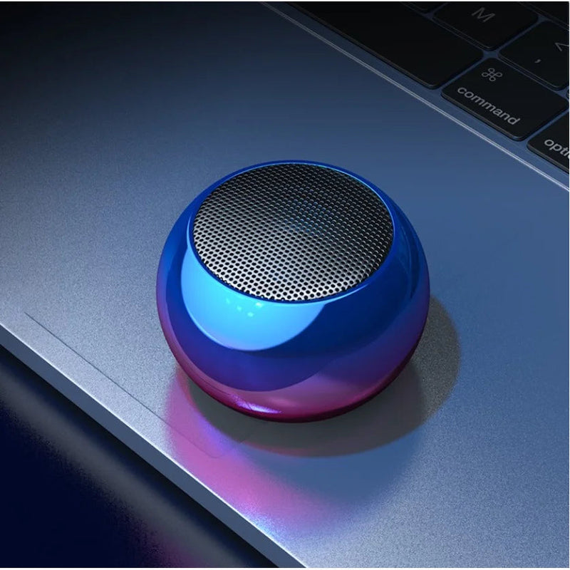 Mini Caixa de Som Bluetooth Kaypestore Roxo e Azul 