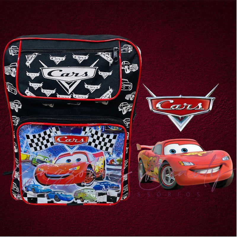 Mochila Escolar Infantil Masculina - Super Resistente (Hulk, Homem Aranha, Batman e Patrulha Canina) MDI008 Kaypestore Carros 