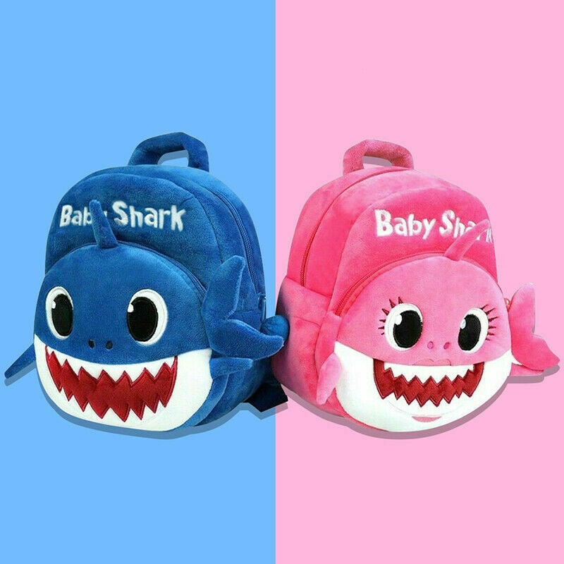 Mochila Infantil de Moda Baby Shark Plush - Aventura e Estilo para Pequenos Exploradores Kaypestore 