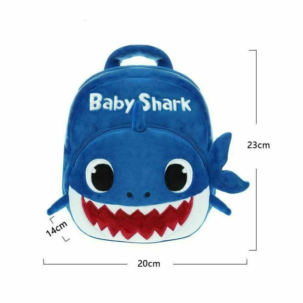 Mochila Infantil de Moda Baby Shark Plush - Aventura e Estilo para Pequenos Exploradores Kaypestore 