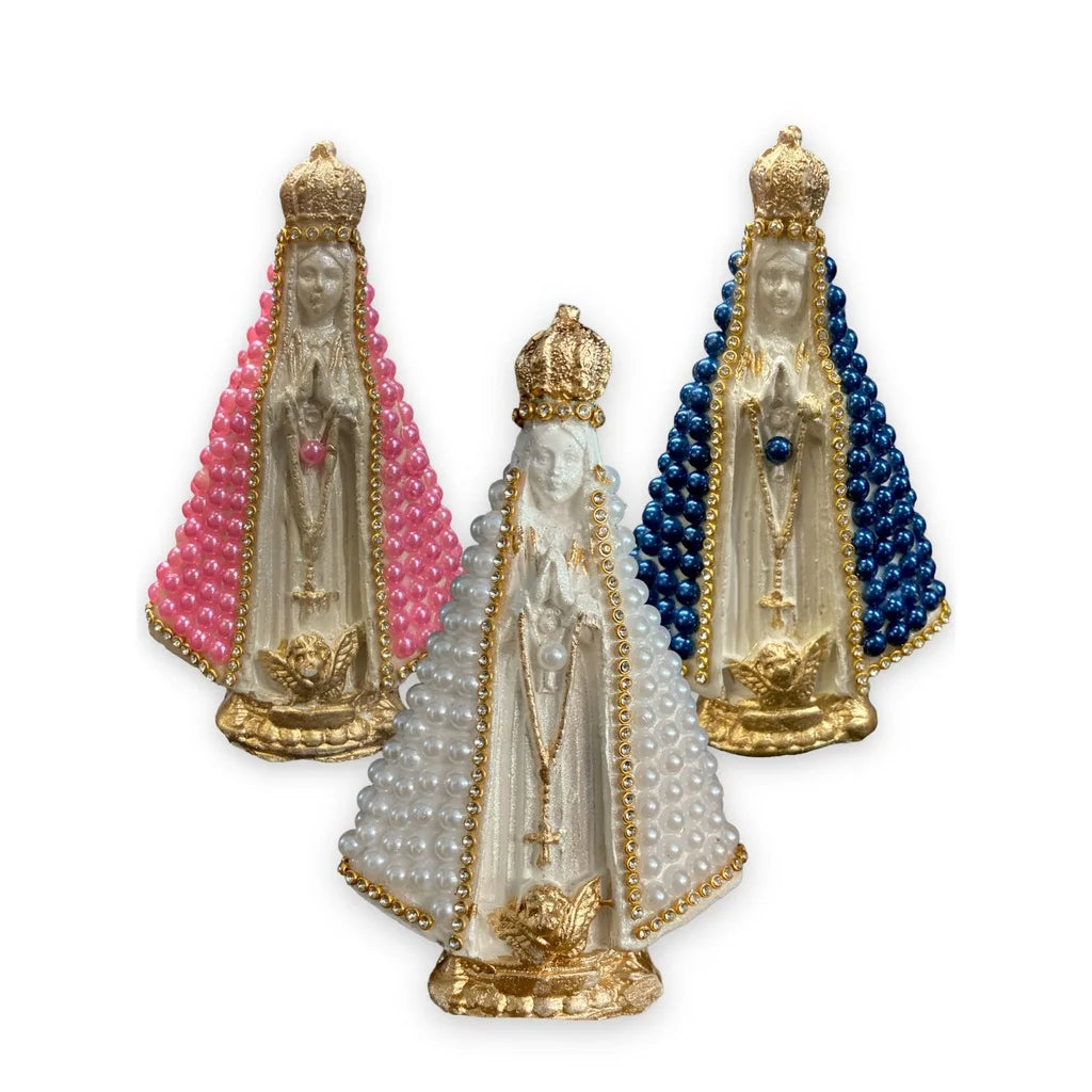 Nossa Senhora Aparecida com Pérolas Kaypestore 
