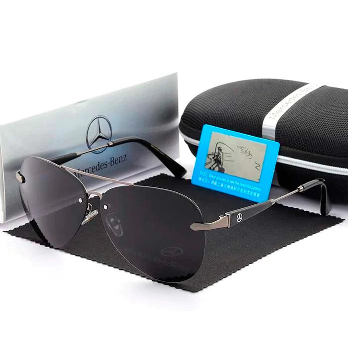 Óculos de Sol Mercedes GT MDM014 Kaypestore Cinza com Preto 