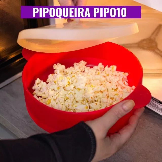 Pipo10 - Pipoqueira de Micro-ondas - Aproveite a Revolução das Pipocas saudáveis em Casa! CZ029 Kaypestore 