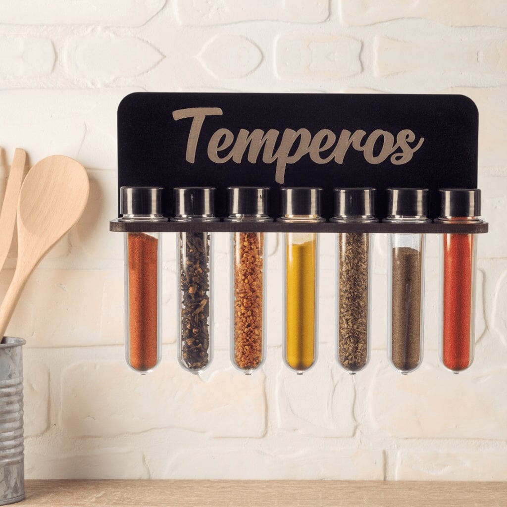 Porta Temperos / Condimentos com Suporte - QualityFood Kaypestore Temperos 
