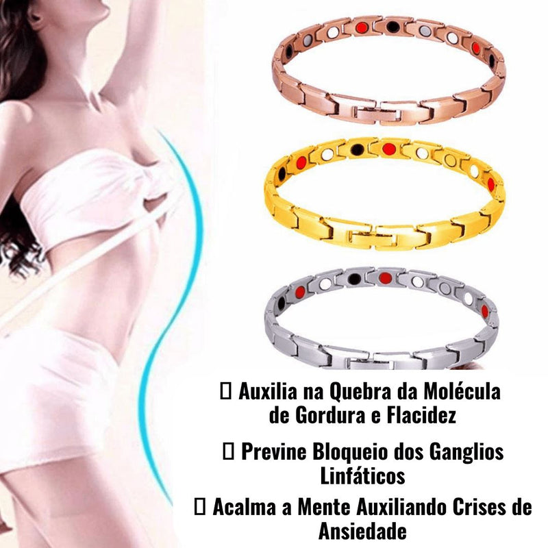 Pulseira / Bracelete Magnetica Emagrecedora Original - IonTitan Fir Power Detox - Queima Gordura Kaypestore 