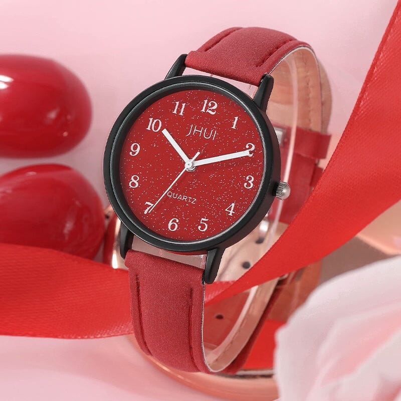 Relógio De Pulso Feminino Casual Pulseira De Couro - Ganhe 1 Pulseira Grátis Kaypestore 