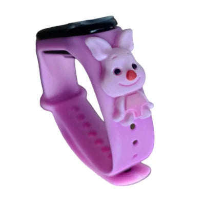 Relógio Infantil Feminino - à Prova d'Água Kaypestore Coelha Roxa 