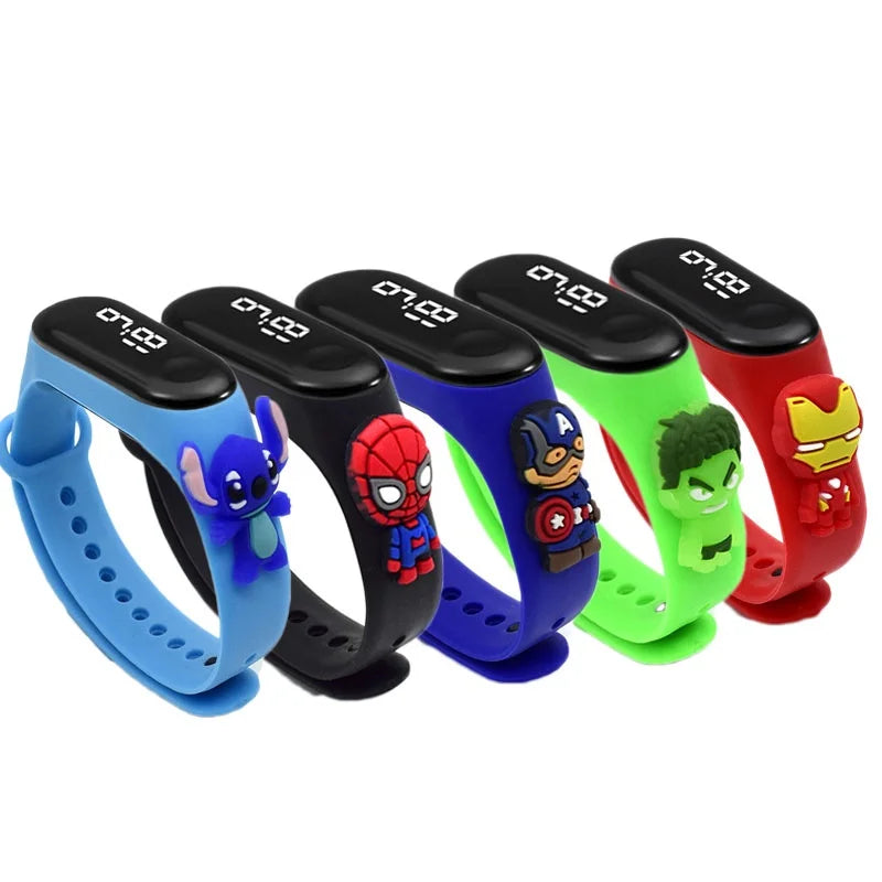 Relógio Infantil Masculino Heróis - à Prova d'Água Kaypestore 