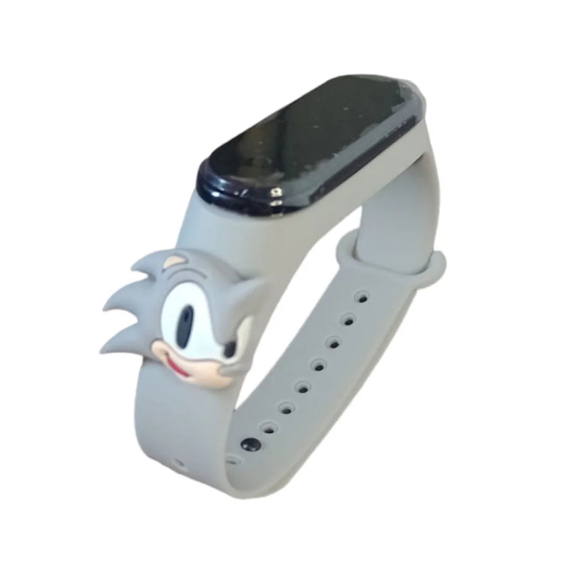 Relógio Infantil Masculino Heróis - à Prova d'Água Kaypestore Sonic Cinza 