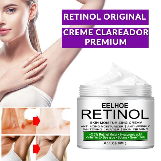 Retinol Original - Creme Clareador Facial, Virilha, Cotovelos e Axilas Kaypestore 