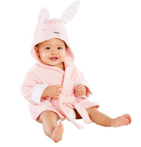 Roupao de Bebe Tecido Premium Anti Bacteriano e Fúngico (6 Meses a 4 Anos) MMB005 Kaypestore Coelhinho 6 - 12 Meses 