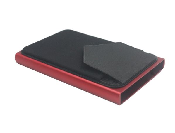 SafeCard - Carteira Original com Proteção Magnetica para Cartão Anti Golpe e Anti Furto MDM006 Kaypestore Com Bolso Vermelho 