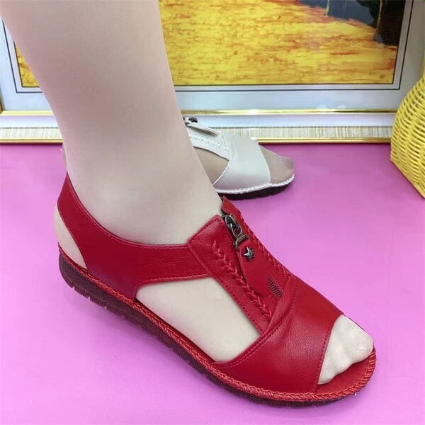 Sandália Ortopédica Confort Celiny Genova CAL005 Kaypestore Vermelho 36 