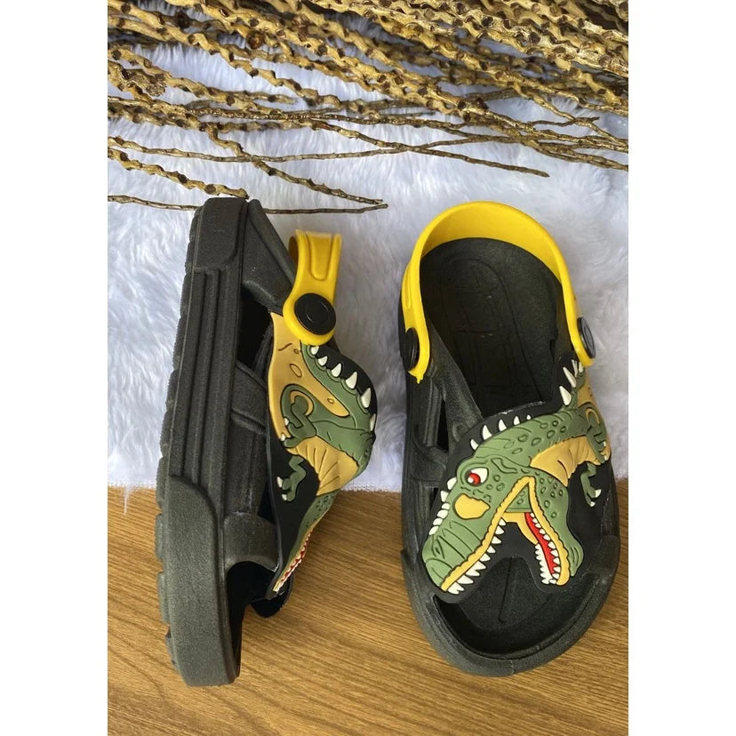 Sandália Papete Infantil Dinossauro Kaypestore 