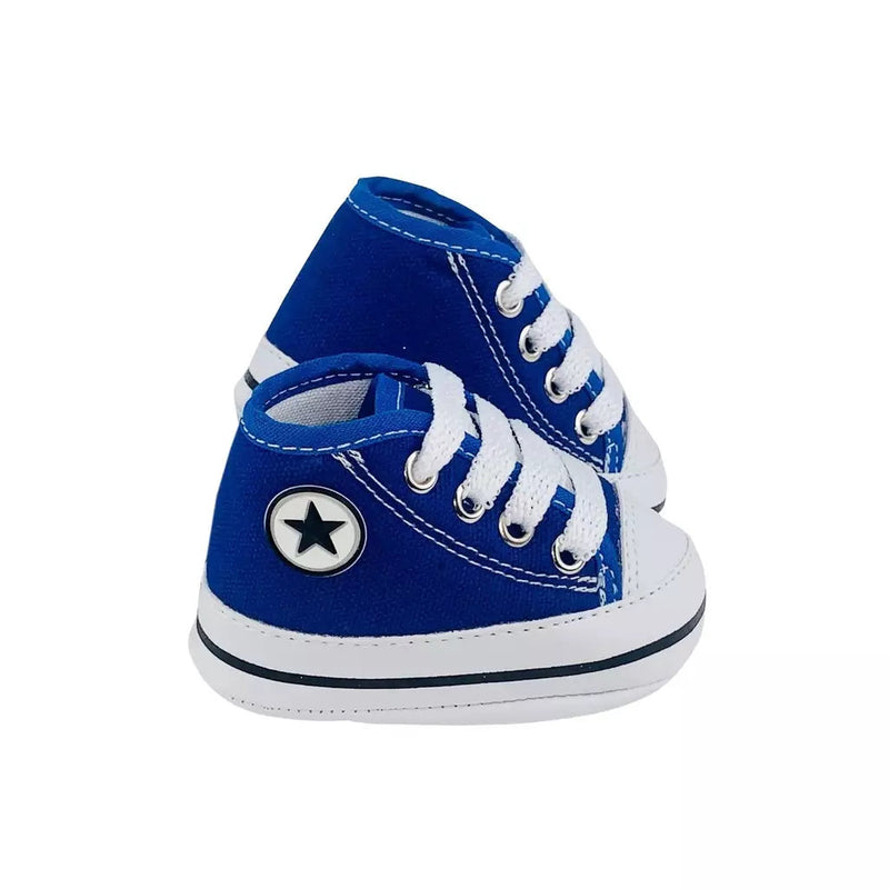 Sapatinho / Tênis de Bebê All Star Cano Alto Kaypestore Azul 13 