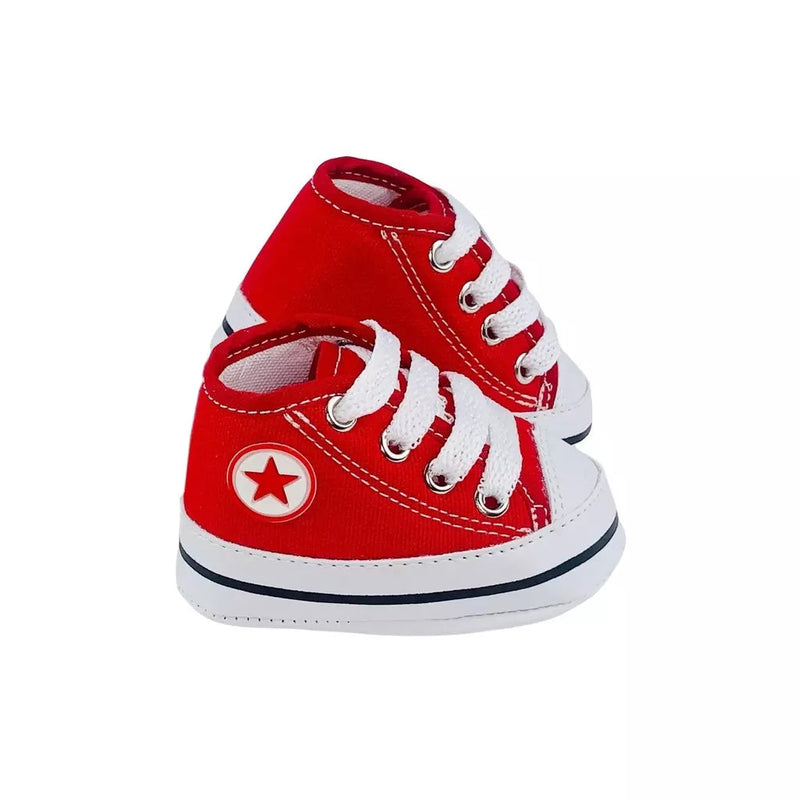 Sapatinho / Tênis de Bebê All Star Cano Alto Kaypestore Vermelho 13 